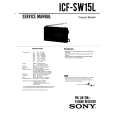 SONY ICF-SW15L Service Manual SONY ICF-SW15L Service Manual