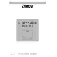 ZANUSSI DCS383 SILVER Owners Manual ZANUSSI DCS383 SILVER Owners Manual