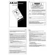 AKAI TUNE LOCK T1 Owners Manual AKAI TUNE LOCK T1 Owners Manual