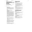 SONY WM-FX463 Owners Manual SONY WM-FX463 Owners Manual