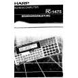SHARP PC1475 Owners Manual SHARP PC1475 Owners Manual