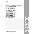 PIONEER XV-EV61A/DDXJ/RB Owners Manual PIONEER XV-EV61A/DDXJ/RB Owners Manual