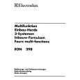ELECTROLUX EON398A Owners Manual ELECTROLUX EON398A Owners Manual