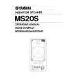 YAMAHA MS20S Owners Manual YAMAHA MS20S Owners Manual