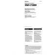 SONY XM-C1000 Owners Manual SONY XM-C1000 Owners Manual