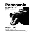 PANASONIC PV800 Owners Manual PANASONIC PV800 Owners Manual
