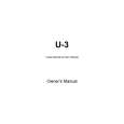 BLUENOTE U-3 Owners Manual BLUENOTE U-3 Owners Manual