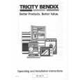 TRICITY BENDIX BL493W Owners Manual TRICITY BENDIX BL493W Owners Manual
