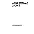 AEG Lavamat 2000E Owners Manual AEG Lavamat 2000E Owners Manual