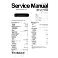 TECHNICS STGT630 Service Manual TECHNICS STGT630 Service Manual