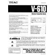 TEAC V610 Owners Manual TEAC V610 Owners Manual