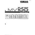 YAMAHA MV100 Owners Manual YAMAHA MV100 Owners Manual