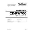 TEAC CD-RW700 Service Manual TEAC CD-RW700 Service Manual
