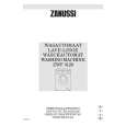 ZANUSSI ZWF3120 Owners Manual ZANUSSI ZWF3120 Owners Manual