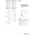 SONY EXCD-3RF Owners Manual SONY EXCD-3RF Owners Manual