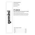 GEMINI PT-2000III Owners Manual GEMINI PT-2000III Owners Manual