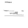 ROLAND M-GS64 Owners Manual ROLAND M-GS64 Owners Manual