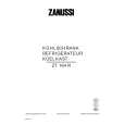 ZANUSSI ZT164R-1 Owners Manual ZANUSSI ZT164R-1 Owners Manual