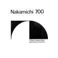 NAKAMICHI 700 Owners Manual NAKAMICHI 700 Owners Manual