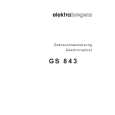 ELEKTRA BREGENZ GS843 Owners Manual ELEKTRA BREGENZ GS843 Owners Manual