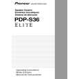 PIONEER PDP-S36 Owners Manual PIONEER PDP-S36 Owners Manual