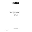 ZANUSSI ZT140T Owners Manual ZANUSSI ZT140T Owners Manual
