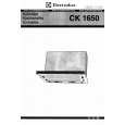 ELECTROLUX CK1650 Owners Manual ELECTROLUX CK1650 Owners Manual