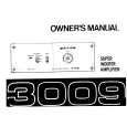 ALPINE 3009 Owners Manual ALPINE 3009 Owners Manual