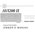 HARMAN KARDON AVI200II Owners Manual HARMAN KARDON AVI200II Owners Manual