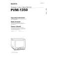 SONY PVM-1350 Owners Manual SONY PVM-1350 Owners Manual