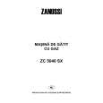 ZANUSSI ZC5040SX Owners Manual ZANUSSI ZC5040SX Owners Manual