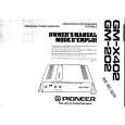 PIONEER X402 Owners Manual PIONEER X402 Owners Manual
