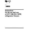 ZANUSSI Z17/12R Owners Manual ZANUSSI Z17/12R Owners Manual