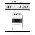 ELECTROLUX CF5503 Owners Manual ELECTROLUX CF5503 Owners Manual