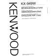 KENWOOD KX949W Owners Manual KENWOOD KX949W Owners Manual