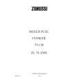 ZANUSSI ZLX76AMS Owners Manual ZANUSSI ZLX76AMS Owners Manual