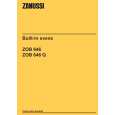 ZANUSSI ZOB646N Owners Manual ZANUSSI ZOB646N Owners Manual