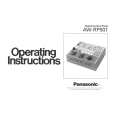 PANASONIC AWRP501 Owners Manual PANASONIC AWRP501 Owners Manual
