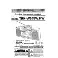 HITACHI TRK-W545WHW Owners Manual HITACHI TRK-W545WHW Owners Manual