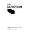 SONY BC1WD Service Manual SONY BC1WD Service Manual