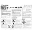PIONEER DVR-217BK/KBXW/5 Owners Manual PIONEER DVR-217BK/KBXW/5 Owners Manual