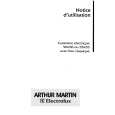 ARTHUR MARTIN ELECTROLUX CV5562W1 Owners Manual ARTHUR MARTIN ELECTROLUX CV5562W1 Owners Manual