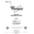 WHIRLPOOL MW8600XR0 Parts Catalog WHIRLPOOL MW8600XR0 Parts Catalog