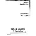 ELECTROLUX AU2108W Owners Manual ELECTROLUX AU2108W Owners Manual