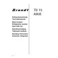 BRANDT TU15AWJE Owners Manual BRANDT TU15AWJE Owners Manual