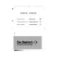 DE DIETRICH LZ9619E2 Owners Manual DE DIETRICH LZ9619E2 Owners Manual