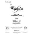 WHIRLPOOL MW8400XR0 Parts Catalog WHIRLPOOL MW8400XR0 Parts Catalog