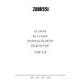 ZANUSSI ZOB334W Owners Manual ZANUSSI ZOB334W Owners Manual