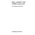 AEG LAV1260 Owners Manual AEG LAV1260 Owners Manual