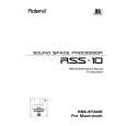 ROLAND RSS-10 Owners Manual ROLAND RSS-10 Owners Manual